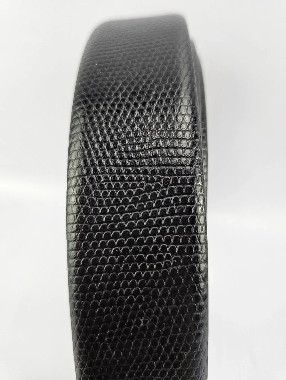 Italian Select Black Snake Embossed Italian Leather Belt 7080 Size 40